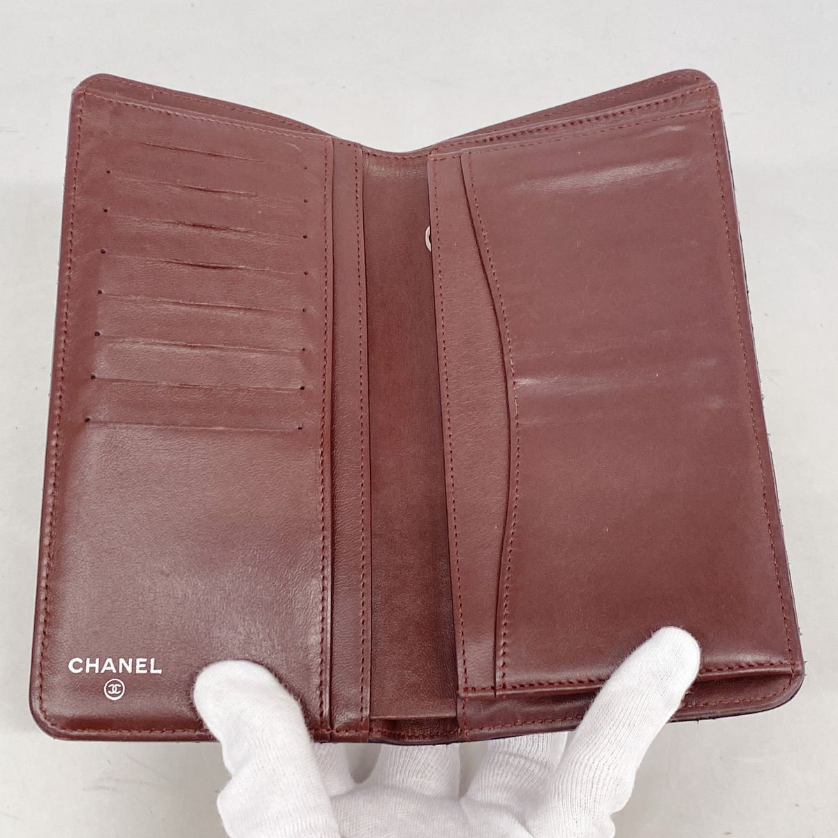 Chanel Wallet Quilted Lambskin Black Silver — view 3