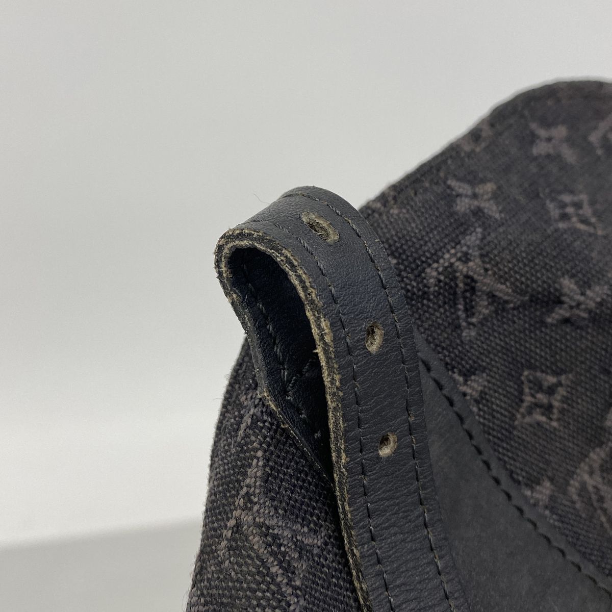 Louis Vuitton Handbag Monogram Mini Denise Blue 2-Way Bag — view 7