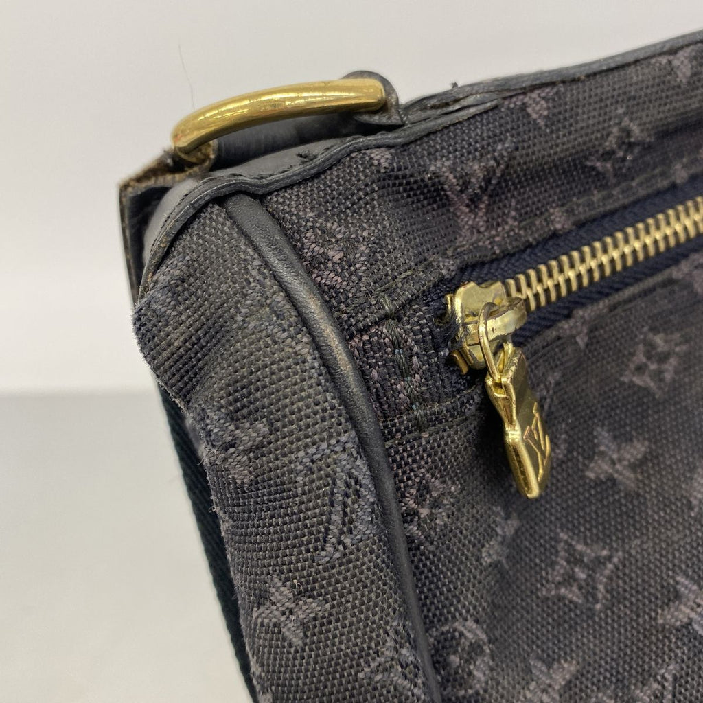 Louis Vuitton Handbag Monogram Mini Denise Blue 2-Way Bag — view 6