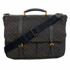 Louis Vuitton Handbag Monogram Mini Denise Blue 2-Way Bag
