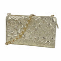 Chanel Shoulder Bag Icon Patent Leather Champagne Gold