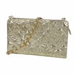 Chanel Shoulder Bag Icon Patent Leather Champagne Gold