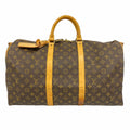 Louis Vuitton Boston Bag Monogram Keepall Bandouliere 50 Brown