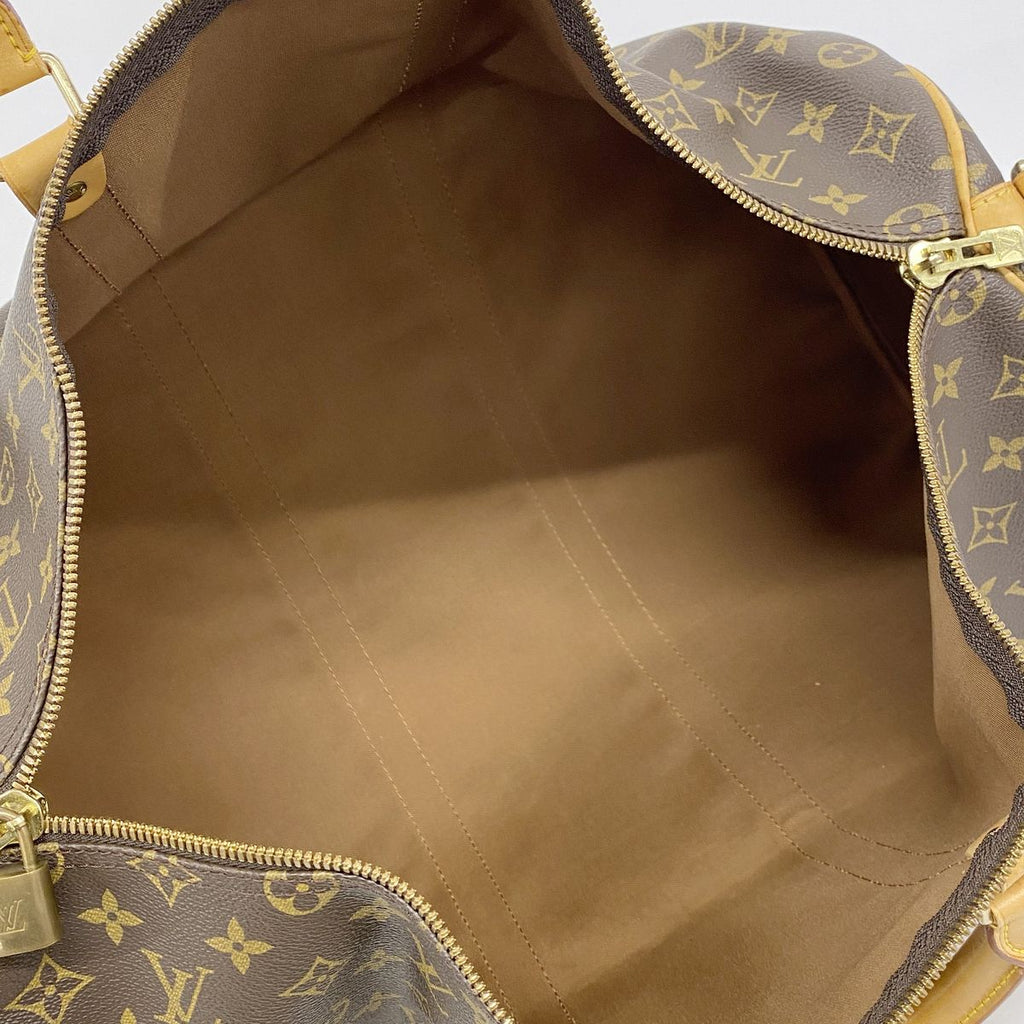 Louis Vuitton Boston Bag Monogram Keepall Bandouliere 50 Brown — view 4