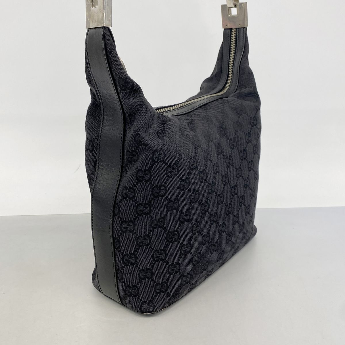 Gucci Handbag GG Canvas Black Silver — view 2