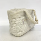 Chanel Tote Bag Coco Cocoon Nylon Gray Silver — view 2
