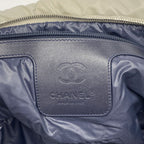 Chanel Tote Bag Coco Cocoon Nylon Gray Silver — view 5