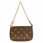 Louis Vuitton Pouch Monogram Mini Pochette Accessoires Brown