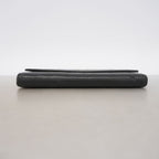 Chanel Trifold Wallet Camellia Lambskin Black Silver — view 2