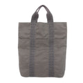 Hermes Tote Bag Her Line Cabas Nylon Gray Silver