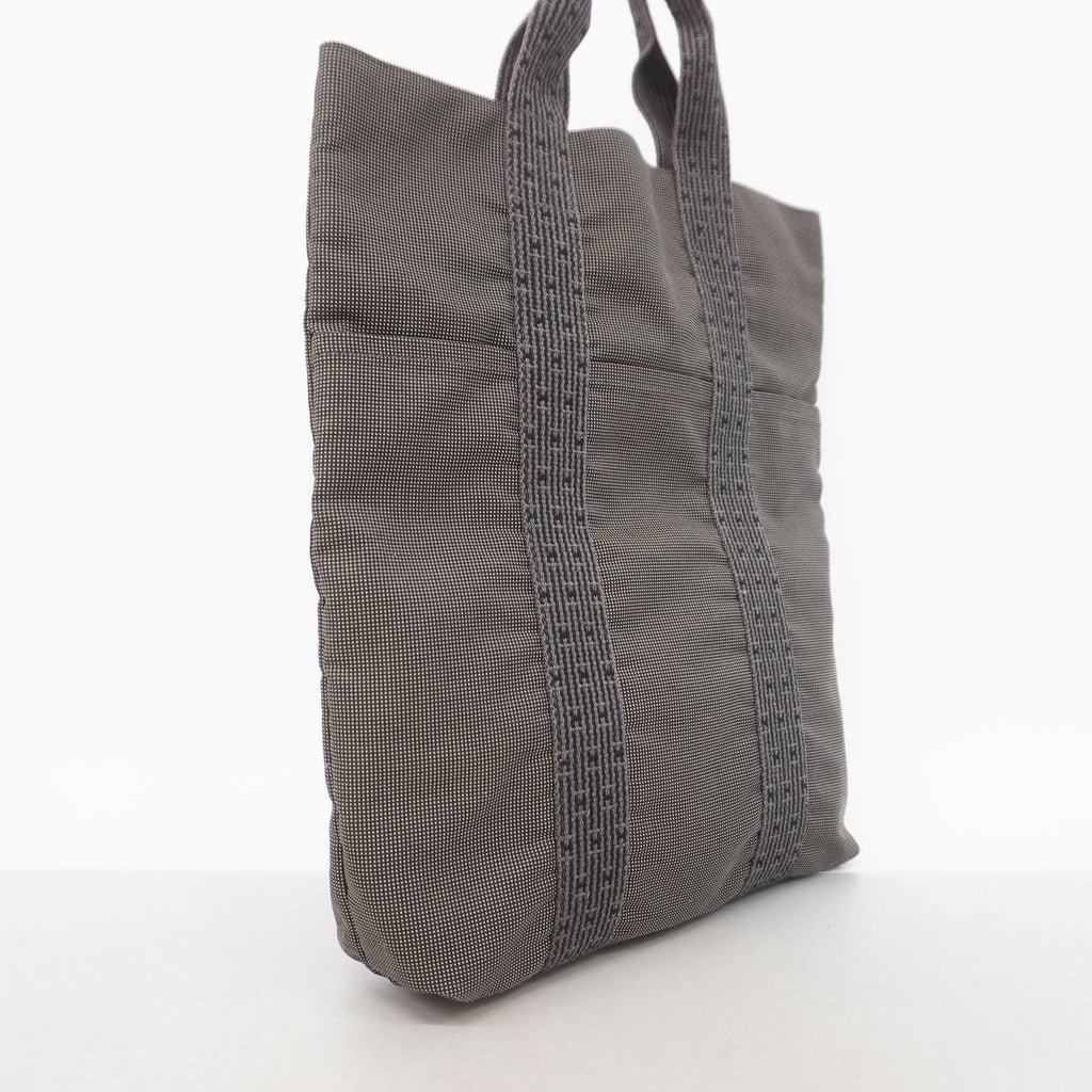 Hermes Tote Bag Her Line Cabas Nylon Gray Silver — view 2