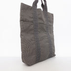 Hermes Tote Bag Her Line Cabas Nylon Gray Silver — view 2