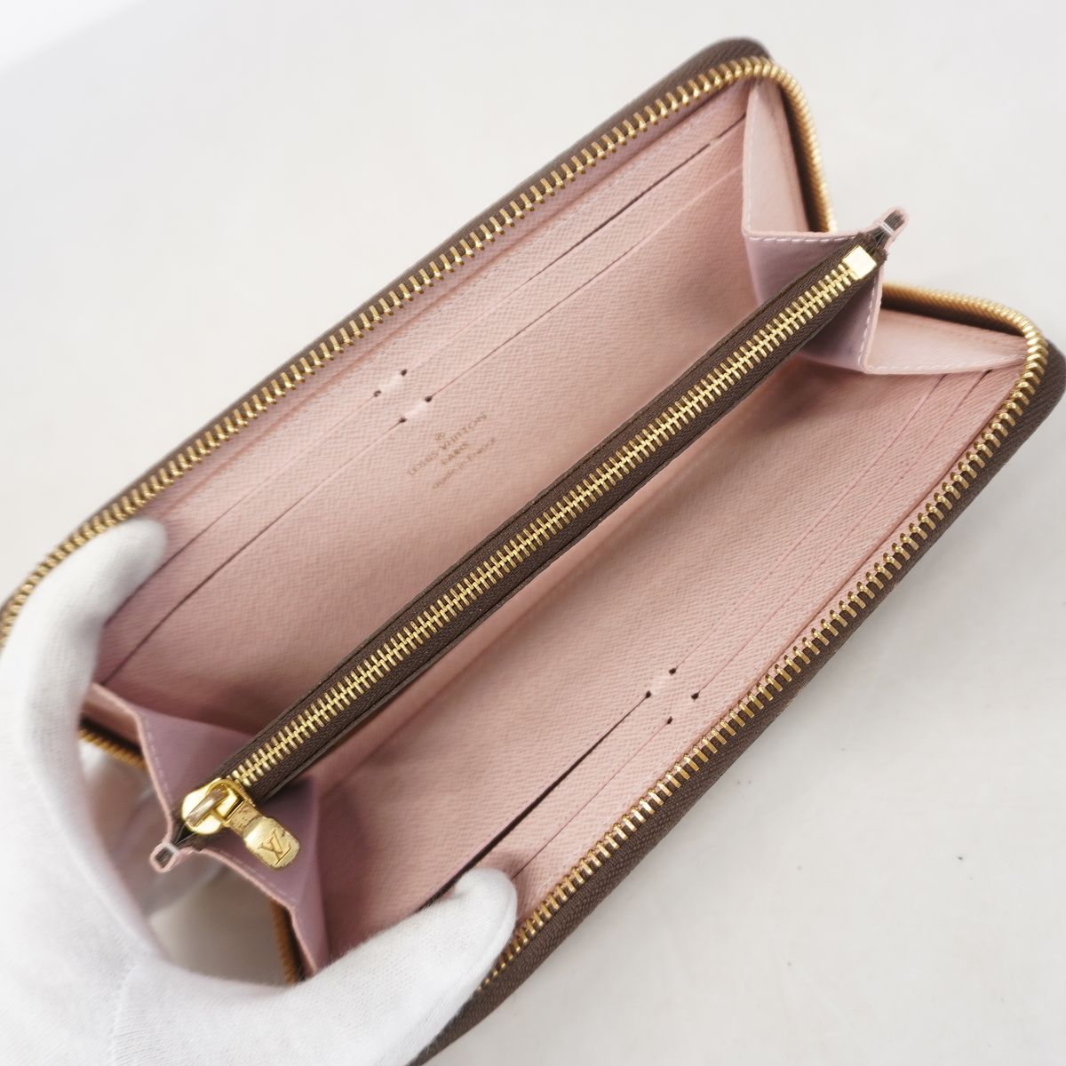 Louis Vuitton Wallet Monogram Portefeuille Clemence Brown Rose Ballerine — view 3
