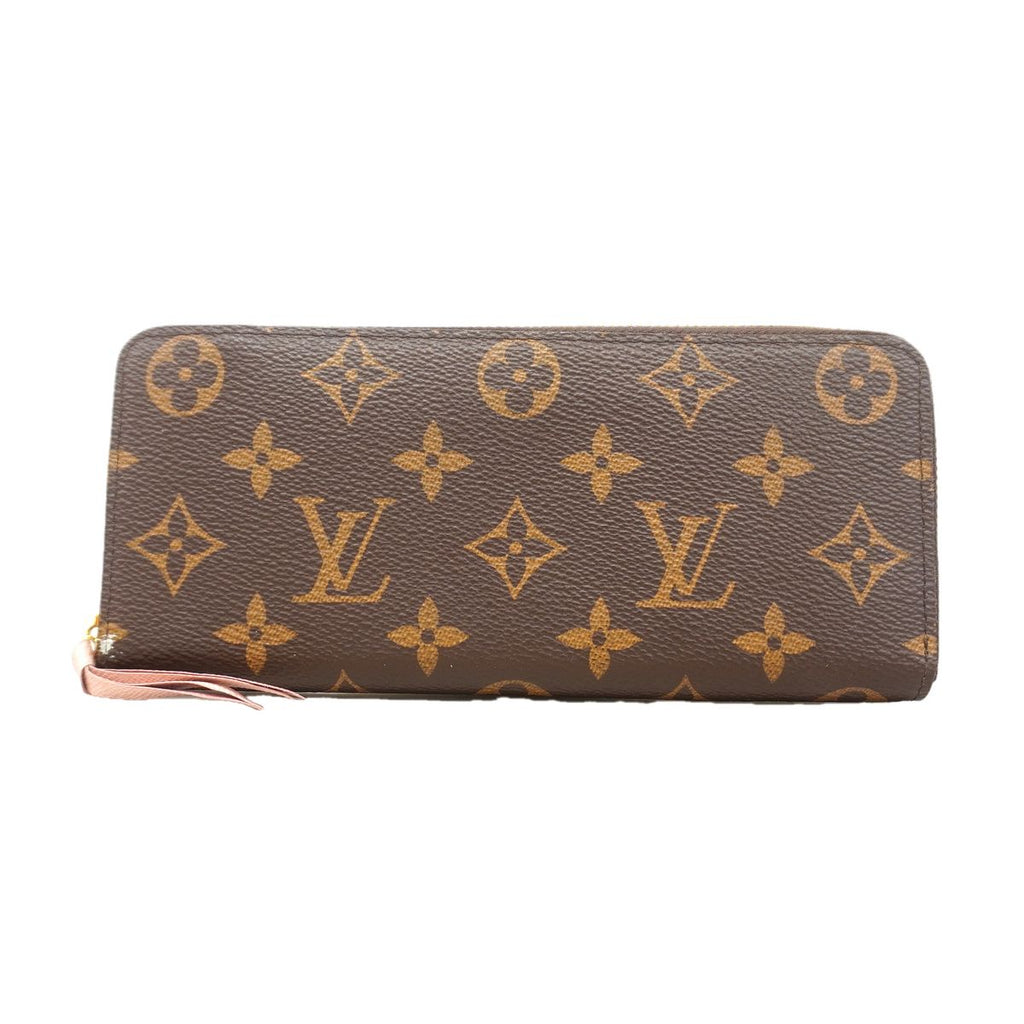 Louis Vuitton Wallet Monogram Portefeuille Clemence Brown Rose Ballerine