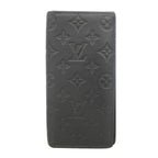 Louis Vuitton Wallet Monogram Shadow Portefeuille Brazza Black