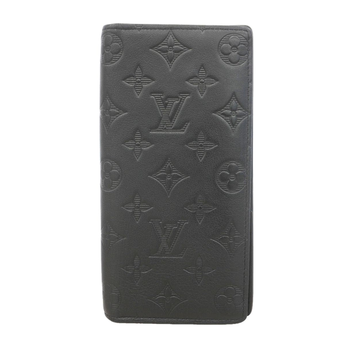 Louis Vuitton Wallet Monogram Shadow Portefeuille Brazza Black