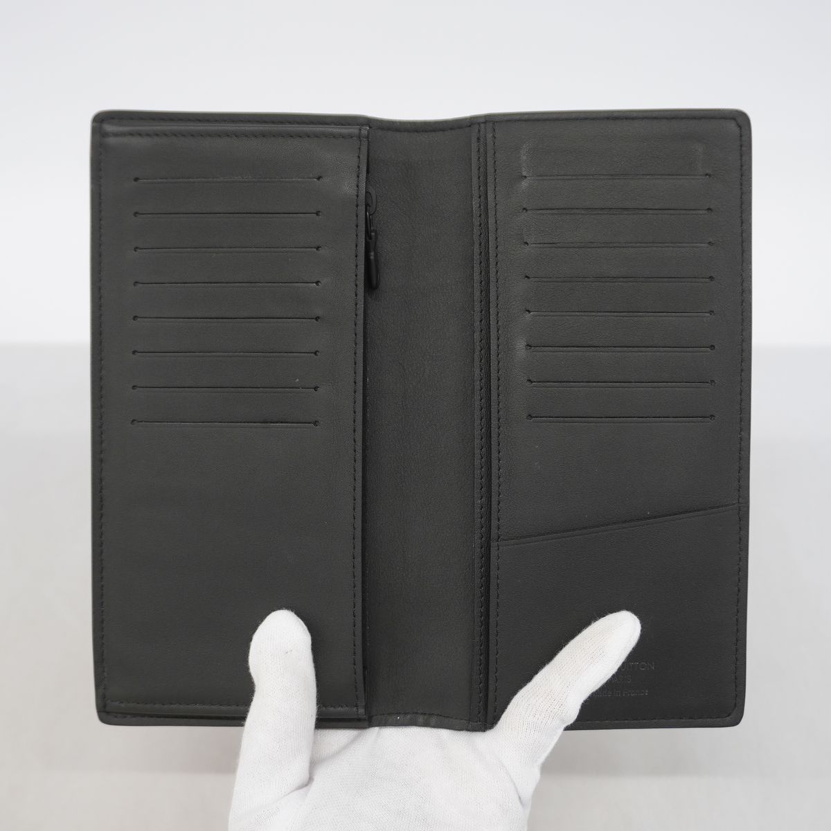 Louis Vuitton Wallet Monogram Shadow Portefeuille Brazza Black — view 3