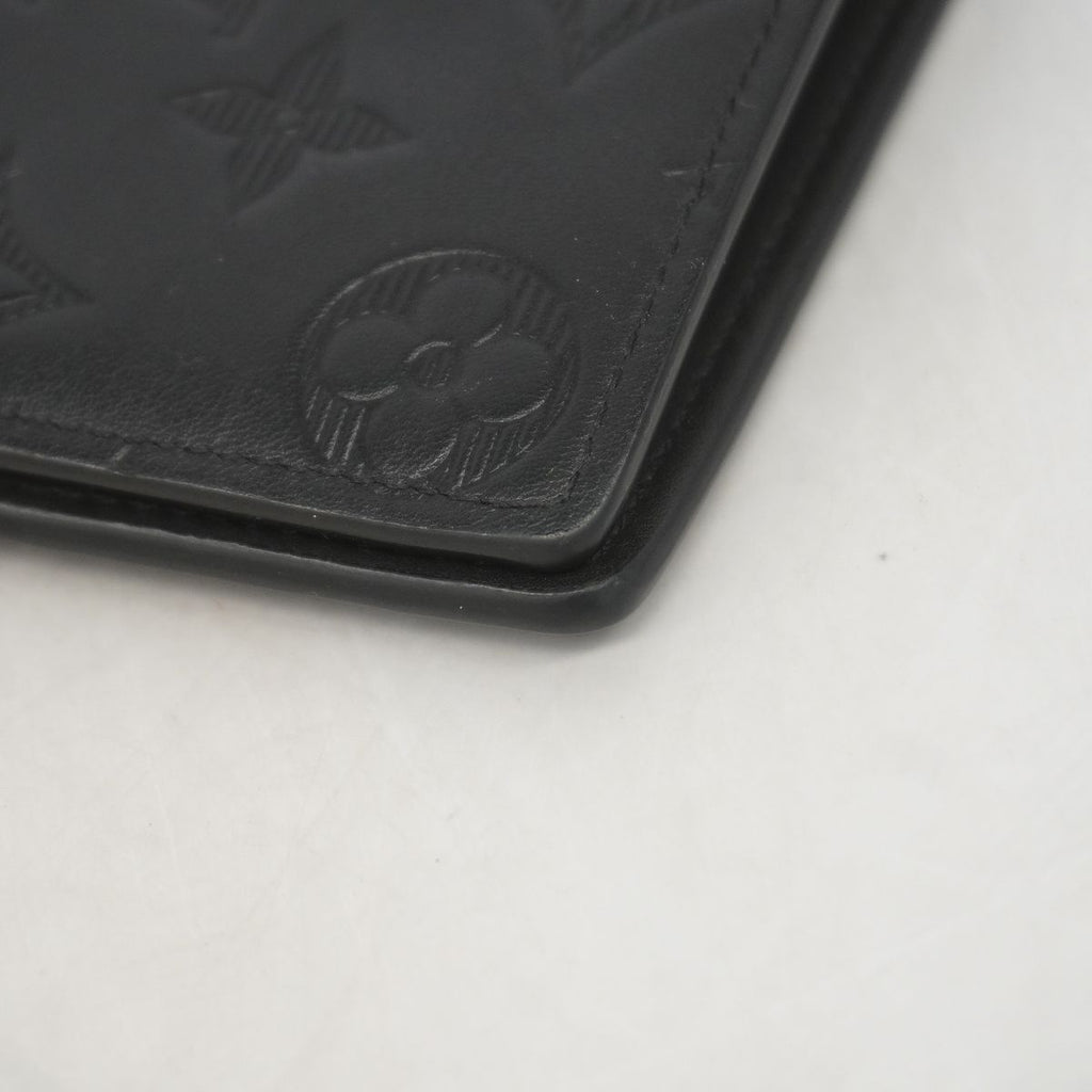 Louis Vuitton Wallet Monogram Shadow Portefeuille Brazza Black — view 6