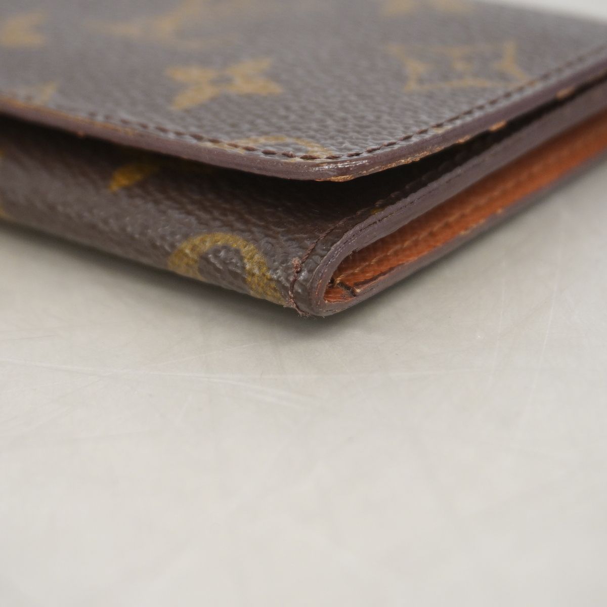 Louis Vuitton Business Card Case Monogram Envelope Holder Brown — view 5