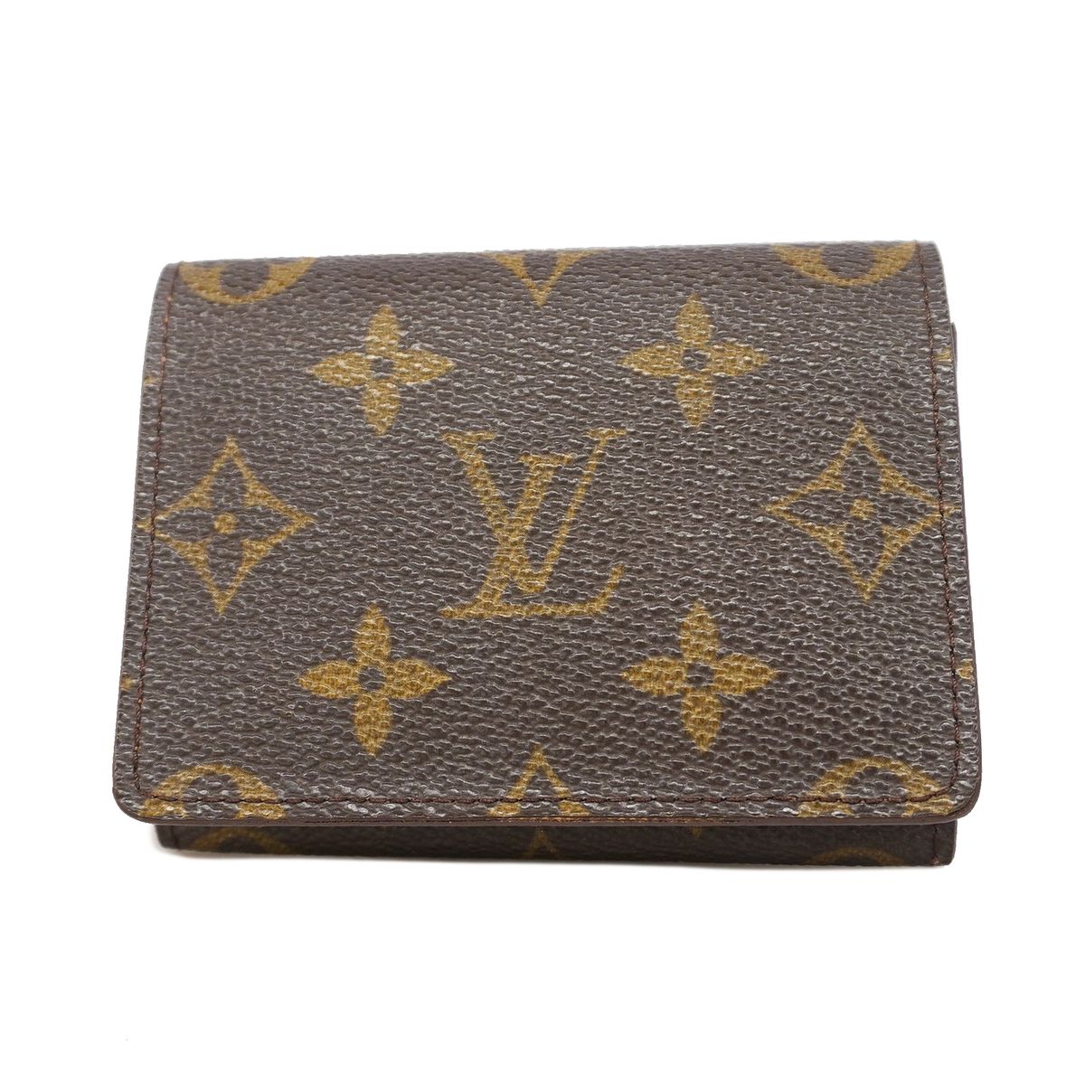 Louis Vuitton Business Card Case Monogram Envelope Holder Brown