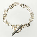 Hermes Chaine D'ancre MM 17 Links Bracelet Silver 18