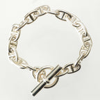 Hermes Chaine D'ancre MM 17 Links Bracelet Silver 18