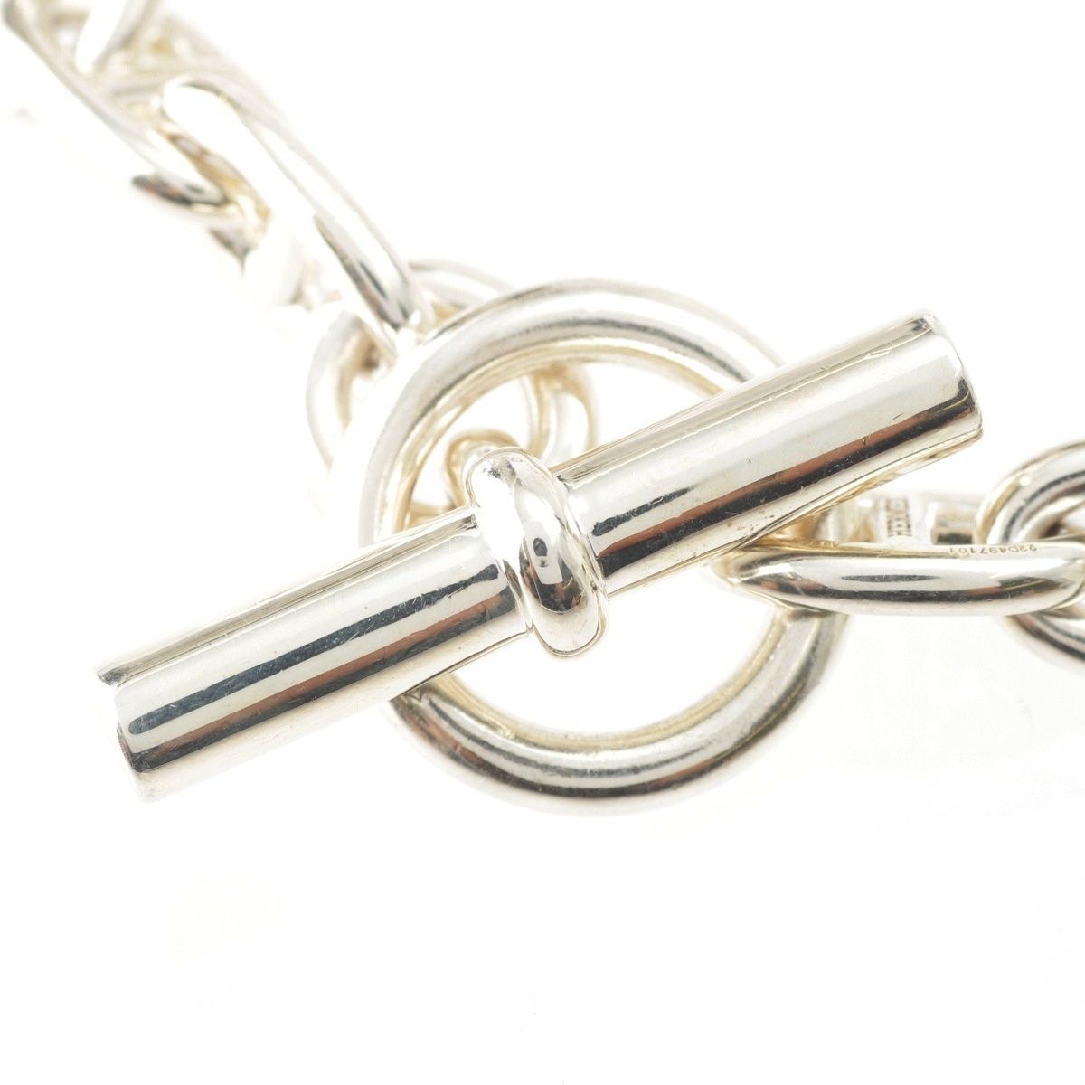 Hermes Chaine D'ancre MM 17 Links Bracelet Silver 18 — view 2