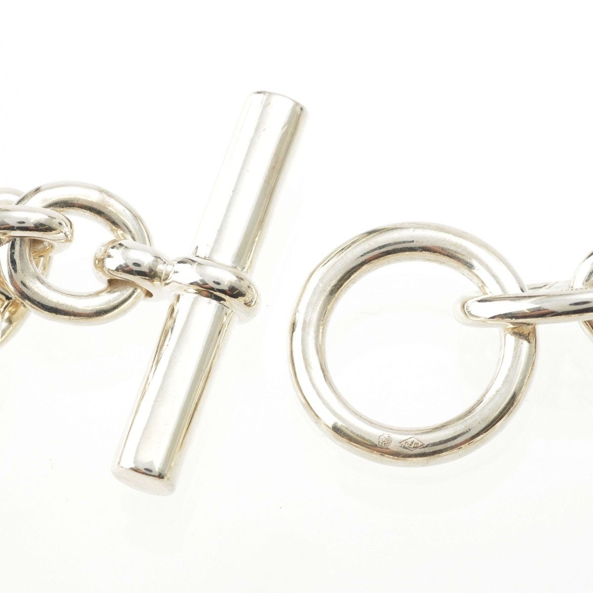 Hermes Chaine D'ancre MM 17 Links Bracelet Silver 18 — view 6