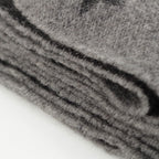 Louis Vuitton Echarpe Monogram Gradient Cashmere Wool Scarf Black Gray — view 8