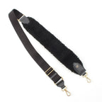 Fendi Strap You Canvas Fleece Shoulder Black White — view 2