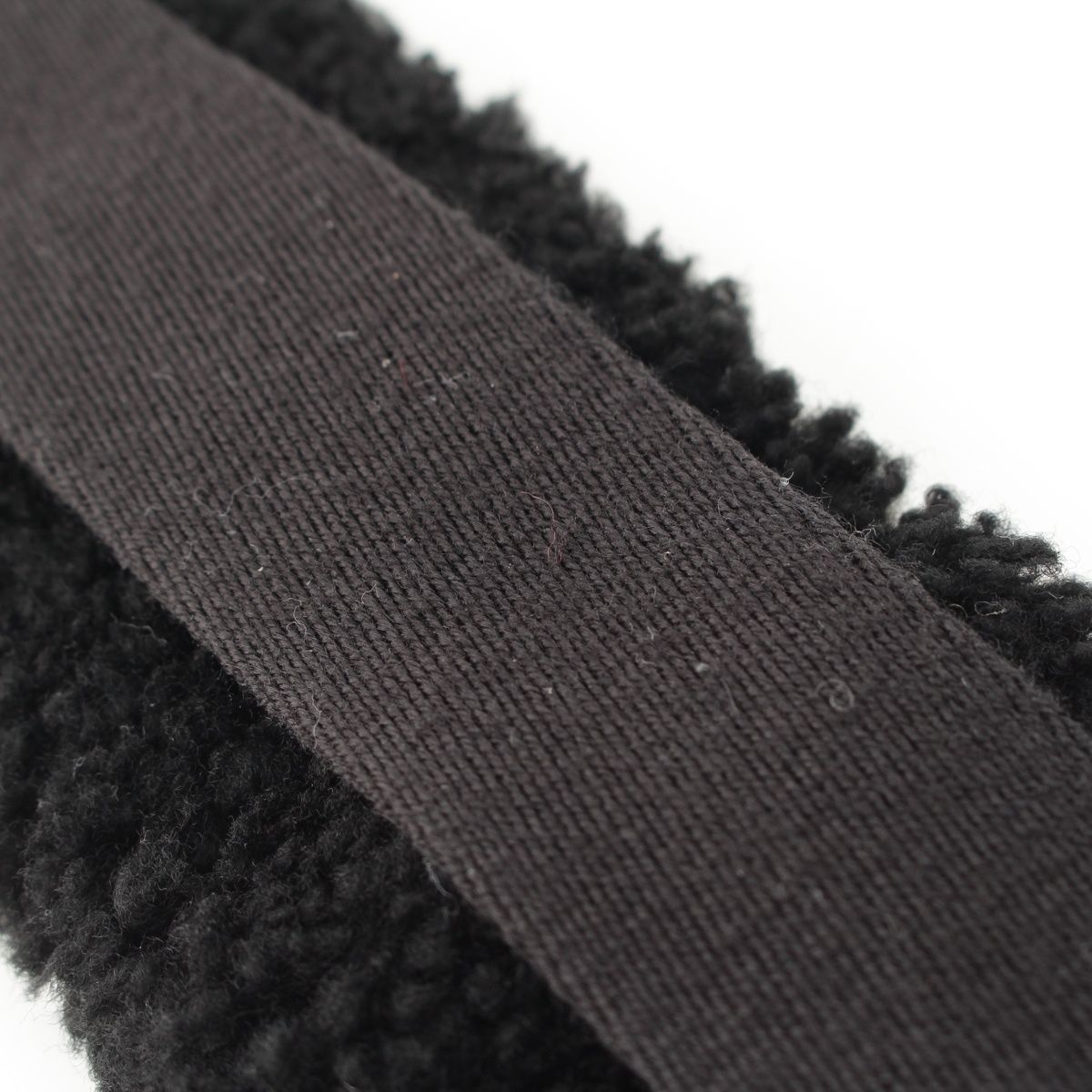 Fendi Strap You Canvas Fleece Shoulder Black White — view 6