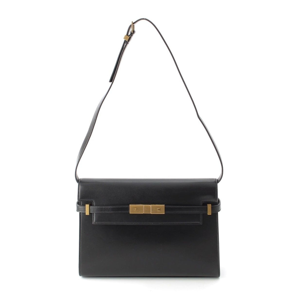 Saint Laurent Paris Manhattan Leather Shoulder Bag Black