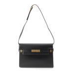 Saint Laurent Paris Manhattan Leather Shoulder Bag Black