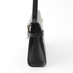 Saint Laurent Paris Manhattan Leather Shoulder Bag Black — view 4