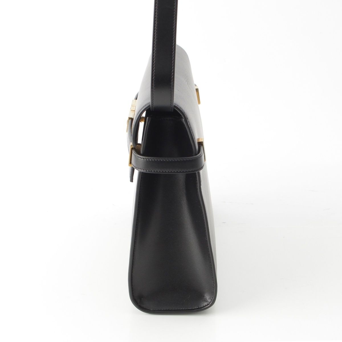 Saint Laurent Paris Manhattan Leather Shoulder Bag Black — view 4