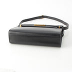 Saint Laurent Paris Manhattan Leather Shoulder Bag Black — view 6