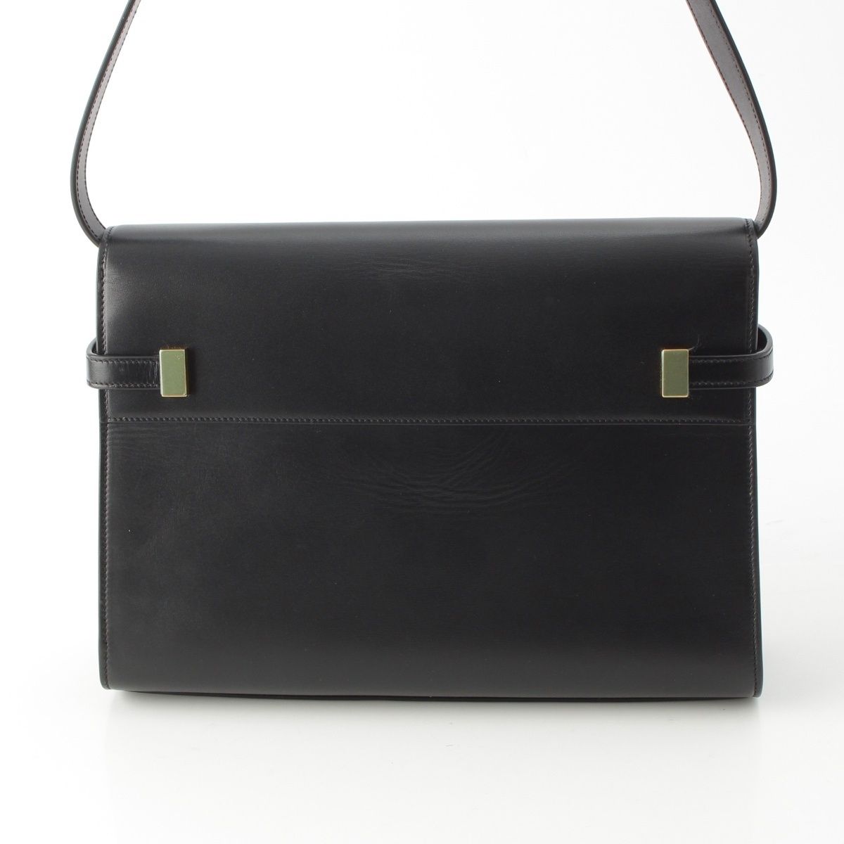 Saint Laurent Paris Manhattan Leather Shoulder Bag Black — view 5