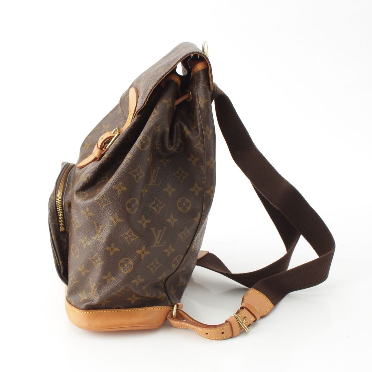 Louis Vuitton Montsouris GM Monogram Backpack Brown — view 3