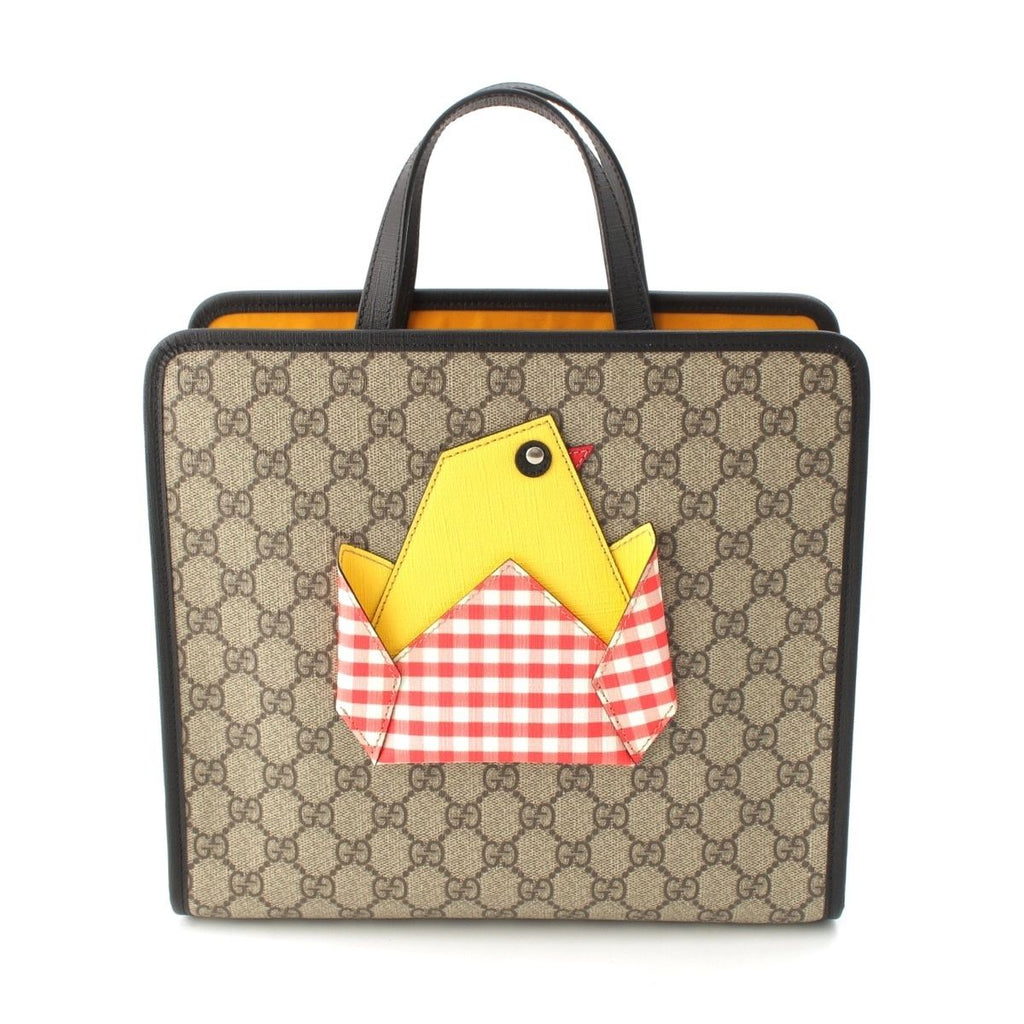 Gucci Chilled Lens GG Supreme Chick Tote Bag Beige