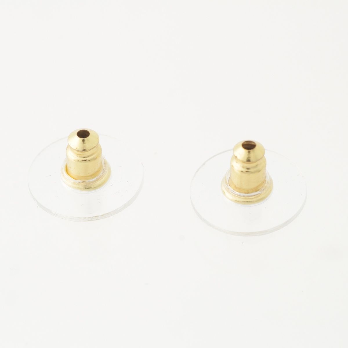 Chanel CC Logo Heart Earrings Black Gold — view 8