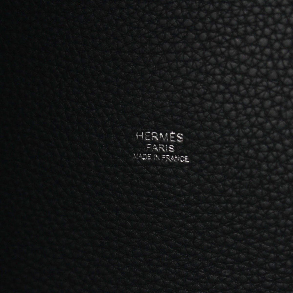 Hermes Picotin Lock GM Taurillon Clemence Tote Bag Black — view 7