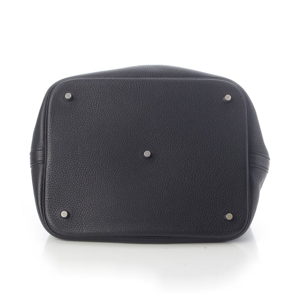 Hermes Picotin Lock GM Taurillon Clemence Tote Bag Black — view 5