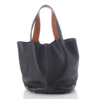 Hermes Picotin Lock GM Taurillon Clemence Tote Bag Black — view 4
