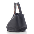 Hermes Picotin Lock GM Taurillon Clemence Tote Bag Black — view 3