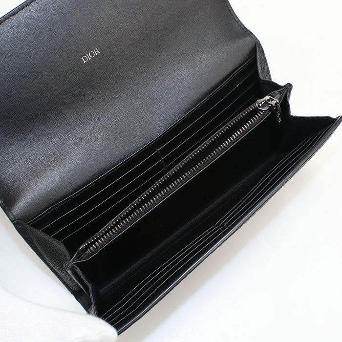 Dior Long Flap Wallet Gravity Bifold Calfskin — view 3