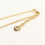 Dior Rhinestone Heart Necklace Metal — view 6