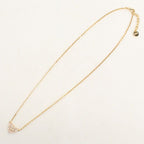 Dior Rhinestone Heart Necklace Metal — view 5