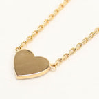 Dior Rhinestone Heart Necklace Metal — view 4