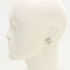 Chanel Rhinestone Pearl CC Logo Earrings Metal — view 6