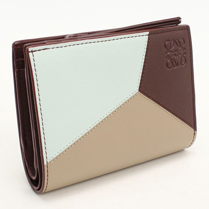 Loewe Compact Wallet Puzzle Bifold Calfskin